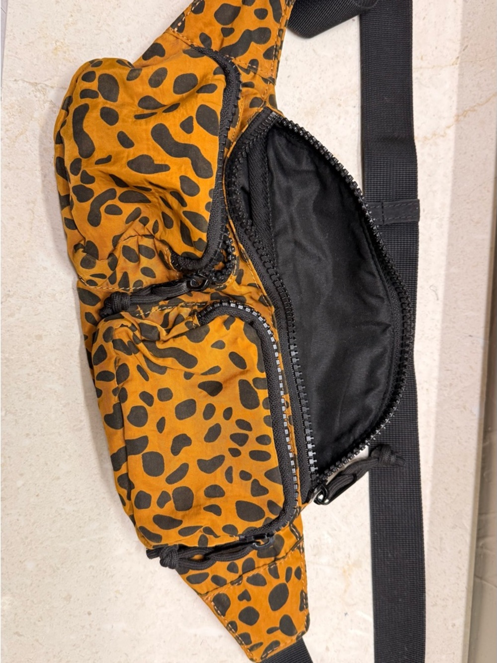 Nordstrom Leopard-Print Belt Bag in Tan and Black